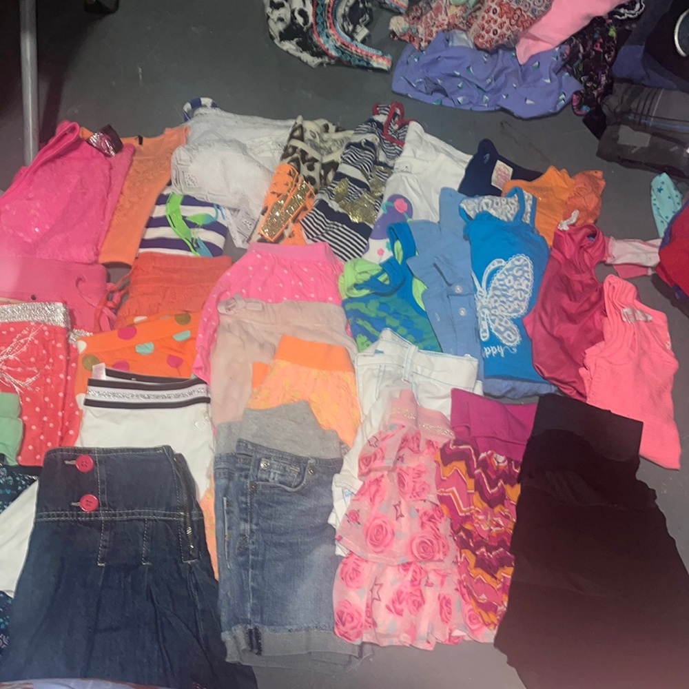 Girls 7:8 tanks and shorts and skorts